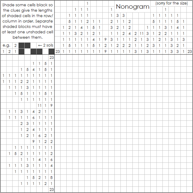 Puzzle 79: Nonogram